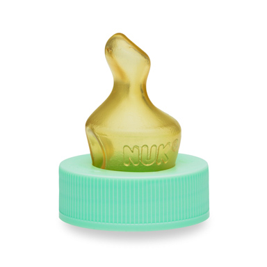 Nuk size 1 latex teat large feed hole green collar 10.140.010