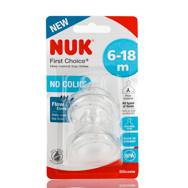 Nuk First Choice + silicone size 2 large teats