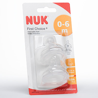 NUK First Choice+ teats Nuk First Choice + Size 1 medium feed hole teats