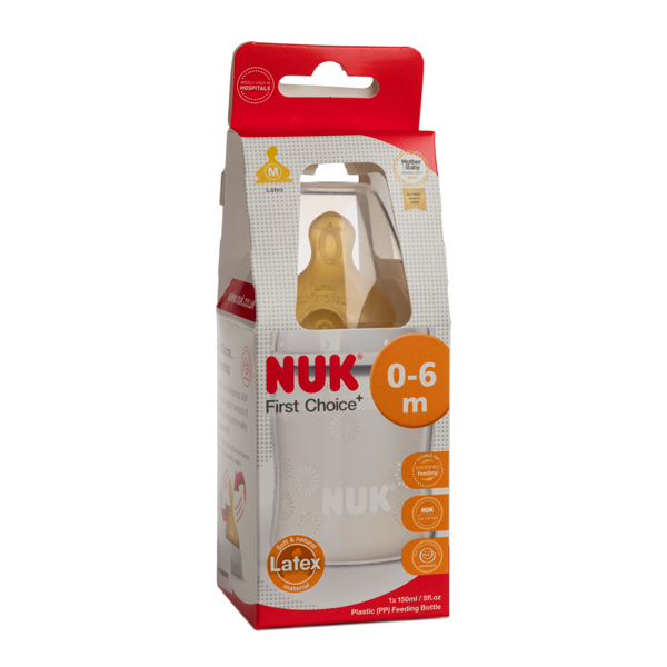 nuk first choice bottle with latex teat